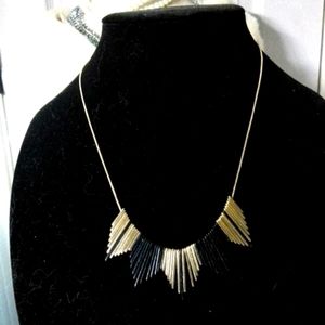 Gold and Black 80s style necklae